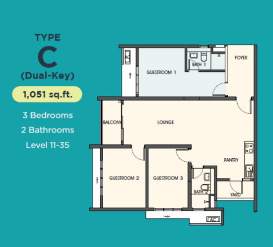 LikasVue - Floor Plan - iProperty.com.my