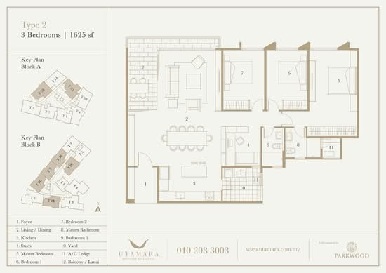 Utamara Boutique Residences - Floor Plan - iProperty.com.my