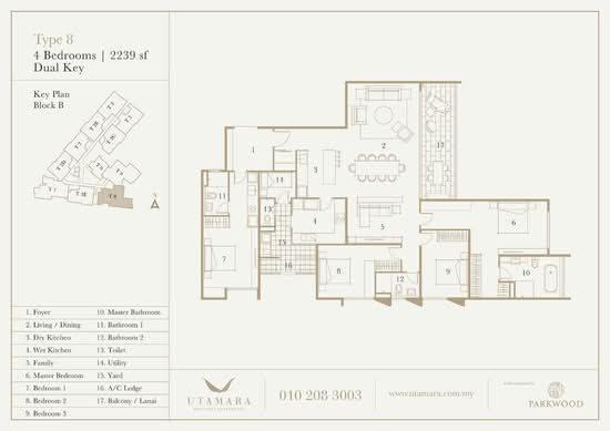 Utamara Boutique Residences - Floor Plan - iProperty.com.my