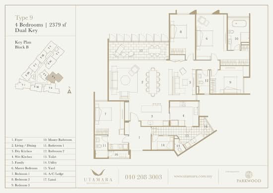 Utamara Boutique Residences - Floor Plan - iProperty.com.my