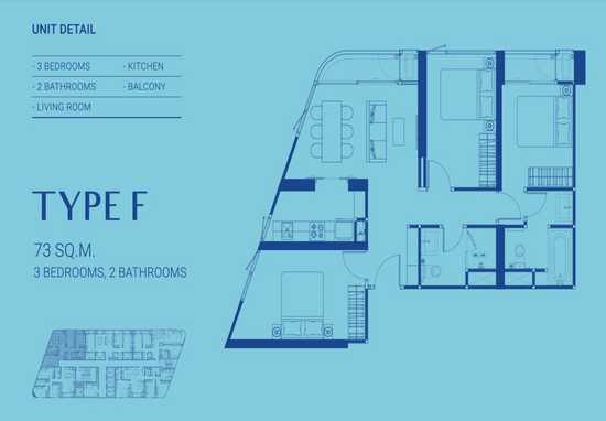 Skyrise Avenue Sukhumvit 64 - Floor Plan