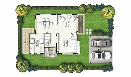Supalai Garden Ville Rangsit-Klong 2 : ศุภาลัย การ์เด้นวิลล์ รังสิต-คลอง 2  - Floor Plan