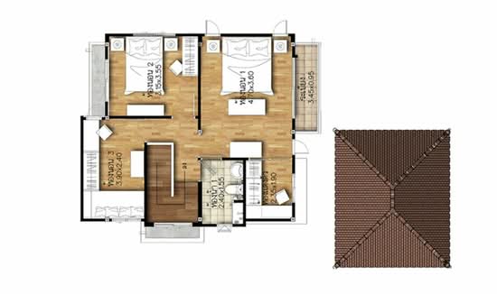 Supalai Garden Ville Rangsit-Klong 2 : ศุภาลัย การ์เด้นวิลล์ รังสิต-คลอง 2  - Floor Plan