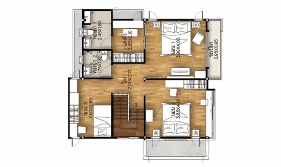 Supalai Garden Ville Rangsit-Klong 2 : ศุภาลัย การ์เด้นวิลล์ รังสิต-คลอง 2  - Floor Plan