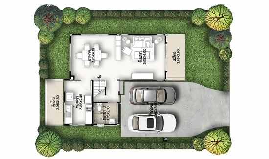 Supalai Garden Ville Rangsit-Klong 2 : ศุภาลัย การ์เด้นวิลล์ รังสิต-คลอง 2  - Floor Plan
