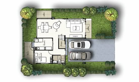 Supalai Garden Ville Rangsit-Klong 2 : ศุภาลัย การ์เด้นวิลล์ รังสิต-คลอง 2  - Floor Plan