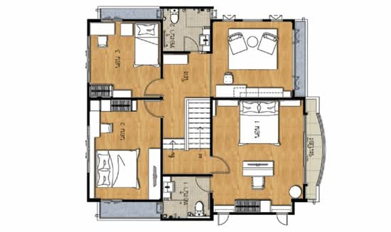 Supalai Garden Ville Rangsit-Klong 2 : ศุภาลัย การ์เด้นวิลล์ รังสิต-คลอง 2  - Floor Plan