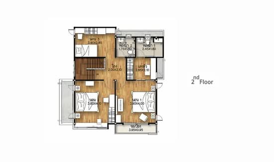 Supalai Park Ville Rama 2-Thakham : ศุภาลัย พาร์ควิลล์ พระราม 2-ท่าข้าม  - Floor Plan