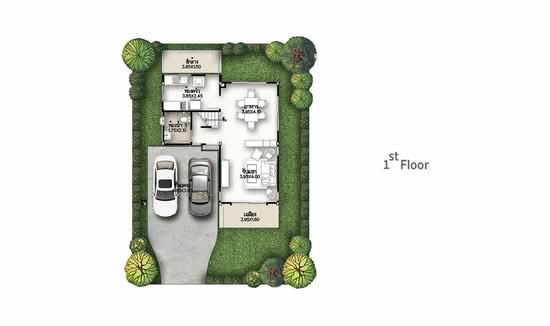Supalai Park Ville Rama 2-Thakham : ศุภาลัย พาร์ควิลล์ พระราม 2-ท่าข้าม  - Floor Plan