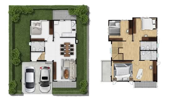 Supalai Park Ville Rama 2-Thakham : ศุภาลัย พาร์ควิลล์ พระราม 2-ท่าข้าม  - Floor Plan