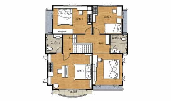 Supalai Park Ville Rama 2-Thakham : ศุภาลัย พาร์ควิลล์ พระราม 2-ท่าข้าม  - Floor Plan
