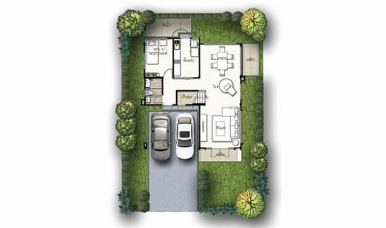 Supalai Park Ville Rama 2-Thakham : ศุภาลัย พาร์ควิลล์ พระราม 2-ท่าข้าม  - Floor Plan
