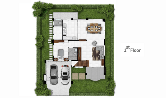 Supalai Park Ville Rama 2-Thakham : ศุภาลัย พาร์ควิลล์ พระราม 2-ท่าข้าม  - Floor Plan