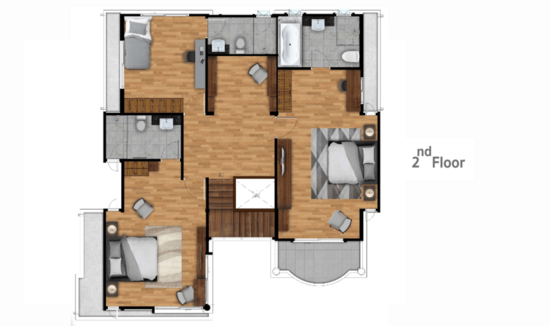 Supalai Park Ville Rama 2-Thakham : ศุภาลัย พาร์ควิลล์ พระราม 2-ท่าข้าม  - Floor Plan