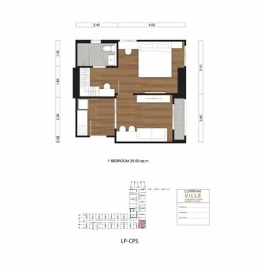Lumpini Place Chaengwattana-Pakkret Station - Floor Plan