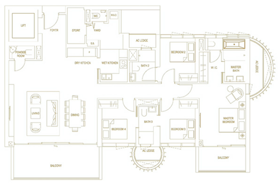 Klimt Cairnhill - Floor Plan