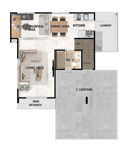 Perfect Park Rama 5 – Bangyai : เพอร์เฟค พาร์ค พระราม 5 – บางใหญ่ - Floor Plan