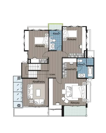 Aqua Divina Ramkhamhaeng 94 - Floor Plan