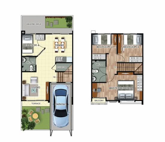 Gusto Townhome Ramkhamhaeng : กัสโต้ ทาวน์โฮม รามคำแหง - Floor Plan