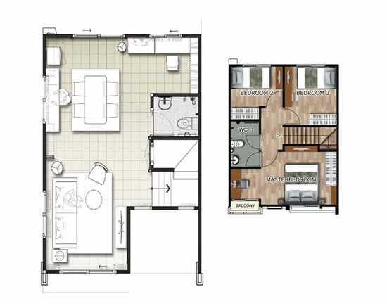 Gusto Townhome Ramkhamhaeng : กัสโต้ ทาวน์โฮม รามคำแหง - Floor Plan