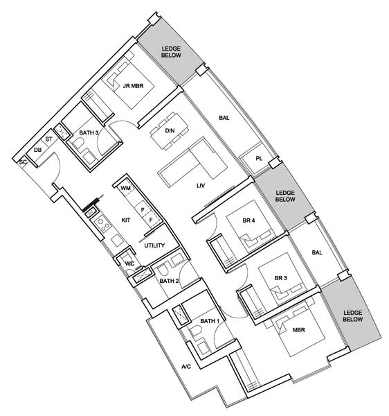 One Pearl Bank, 1 Pearl Bank, 4 Bedrooms, 1,399 sqft, Condominium For Rent, by Kevin Shen 沈凯文, 500231597 - PropertyGuru.com.sg