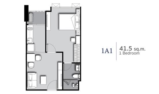 Supalai Premier Si Phraya-Samyan : คอนโด ศุภาลัย พรีเมียร์ สี่พระยา-สามย่าน - Floor Plan