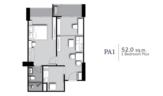 Supalai Premier Si Phraya-Samyan : คอนโด ศุภาลัย พรีเมียร์ สี่พระยา-สามย่าน - Floor Plan