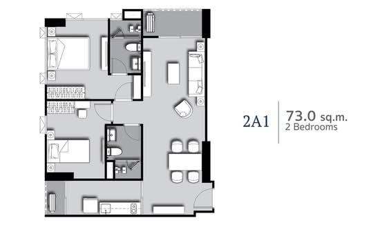 Supalai Premier Si Phraya-Samyan : คอนโด ศุภาลัย พรีเมียร์ สี่พระยา-สามย่าน - Floor Plan