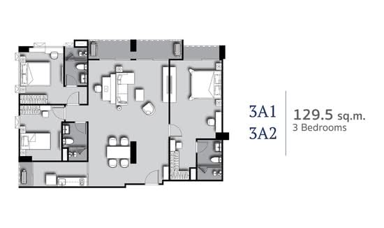 Supalai Premier Si Phraya-Samyan : คอนโด ศุภาลัย พรีเมียร์ สี่พระยา-สามย่าน - Floor Plan