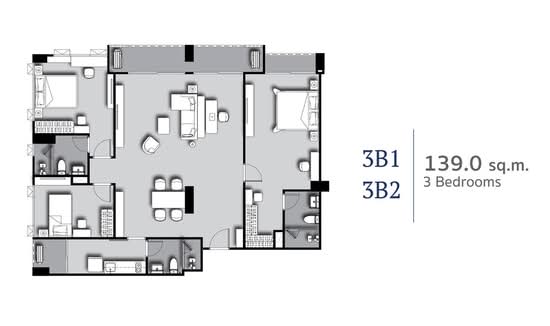 Supalai Premier Si Phraya-Samyan : คอนโด ศุภาลัย พรีเมียร์ สี่พระยา-สามย่าน - Floor Plan