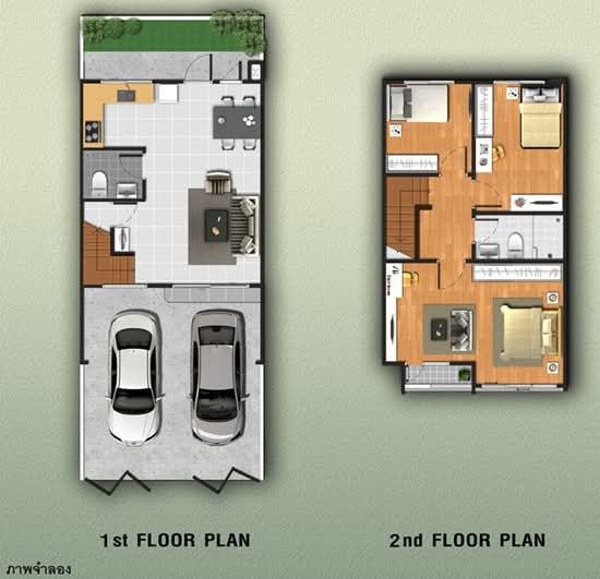 The Trust Townhome Srinakarin-Praksa : เดอะ ทรัสต์ ทาวน์โฮม ศรีนครินทร์-แพรกษา - Floor Plan