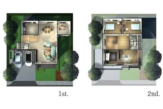 Maneerin Privacy Sriracha : หมู่บ้านมณีรินทร์ ไพรเวซี่ ศรีราชา - Floor Plan