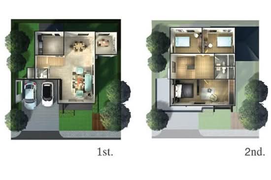 Maneerin Privacy Sriracha : หมู่บ้านมณีรินทร์ ไพรเวซี่ ศรีราชา - Floor Plan