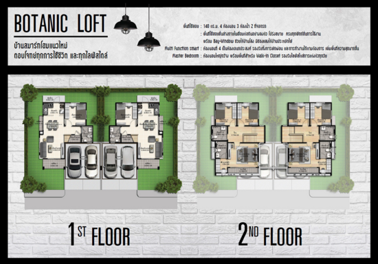 Baanfah Greenery Loft - Floor Plan