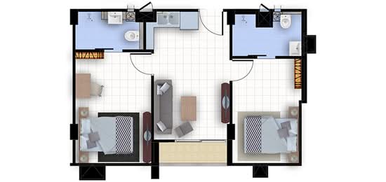 CC Condominium 2 - Floor Plan