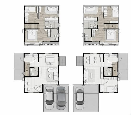Modi Villa Rangsit Klong 7 : โมดิ วิลล่า รังสิต คลอง 7 - Floor Plan