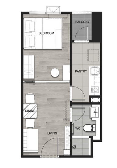 Escent Rayong II : เอสเซ็นท์ ระยอง 2 - Floor Plan