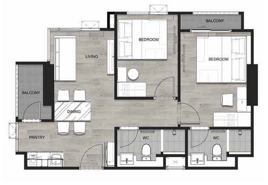 Escent Rayong II : เอสเซ็นท์ ระยอง 2 - Floor Plan