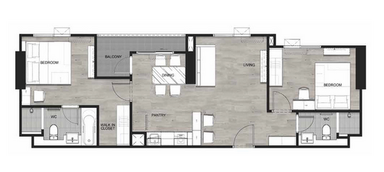 Escent Rayong II : เอสเซ็นท์ ระยอง 2 - Floor Plan