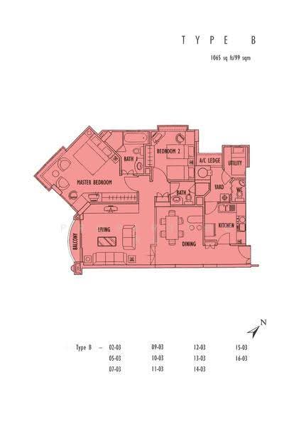 Crystal Rhu, 8A Tanjong Rhu Road, East Coast / Marine Parade, 3 Bedrooms, 1,281 sqft, Apartment For Sale, by Paul Teo, 500276387 - 2D - PropertyGuru.com.sg