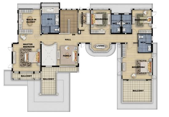 The Palazzo Ratburana - Floor Plan