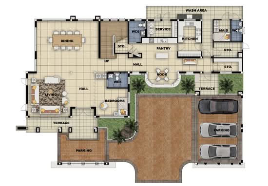 The Palazzo Ratburana - Floor Plan