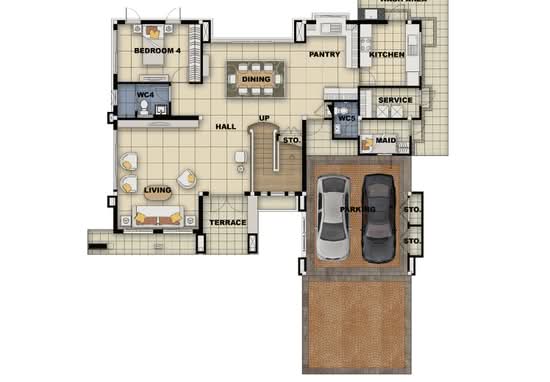 The Palazzo Ratburana - Floor Plan