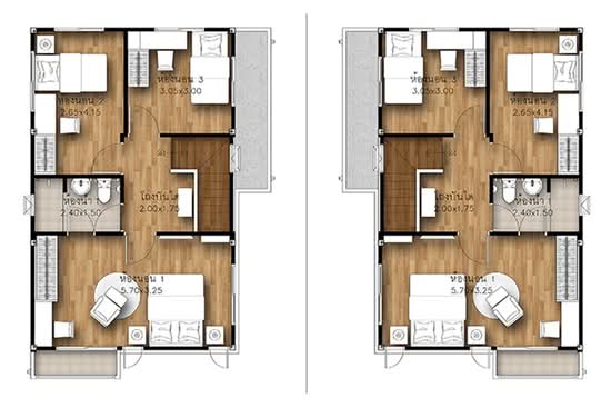 Supalai Ville Ubon Ratchathani : ศุภาลัย วิลล์ อุบลราชธานี - Floor Plan