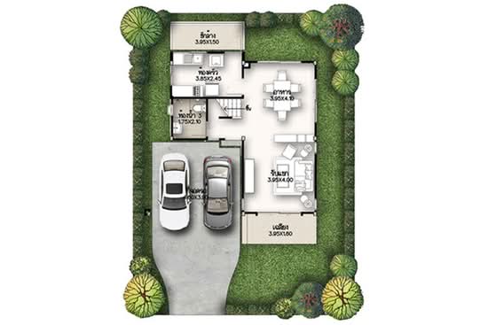 Supalai Ville Ubon Ratchathani : ศุภาลัย วิลล์ อุบลราชธานี - Floor Plan