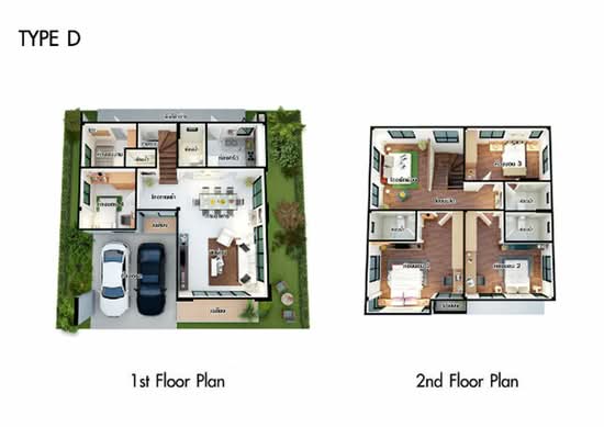 Baan Lumpini Suanluang Rama 9 Phase 2 - Floor Plan
