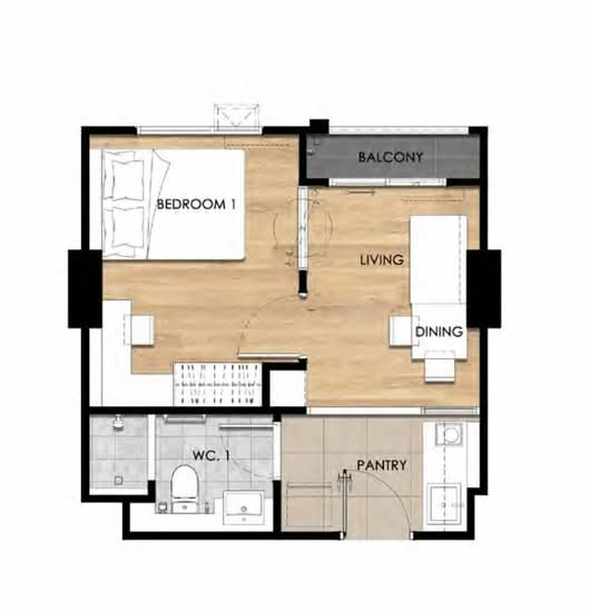 Escent Ubonratchathani : เอสเซ็นท์ อุบลราชธานี - Floor Plan