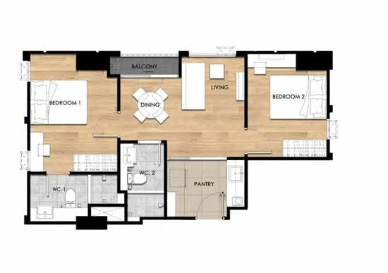 Escent Ubonratchathani : เอสเซ็นท์ อุบลราชธานี - Floor Plan