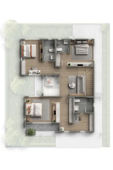Cherea Vicinity Ratchaphruek – Jetsadabodin - Floor Plan