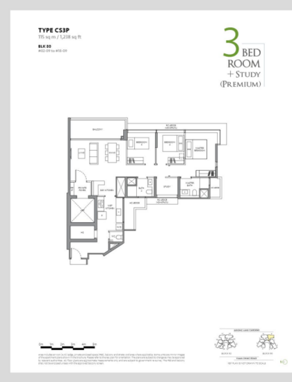 The LakeGarden Residences - Floor Plan